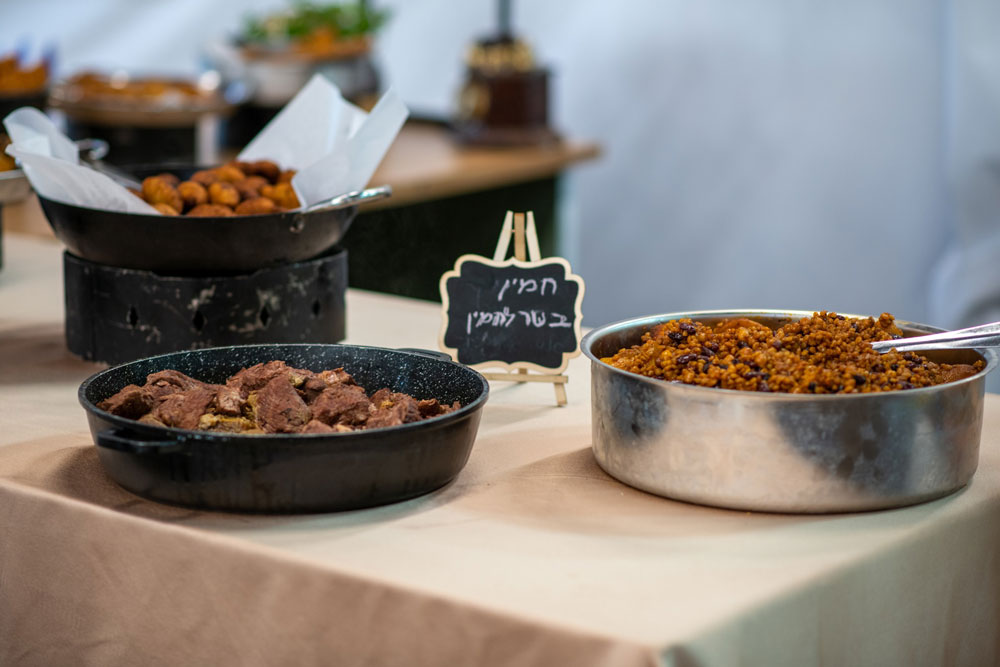 מנות קייטרינג של שישי בקיבוץ